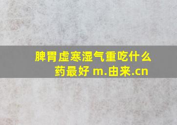 脾胃虚寒湿气重吃什么药最好 m.由来.cn